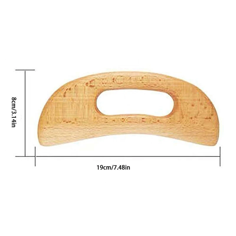 

1PCS Slimming Guasha Board Back Arm Plate Tool Blood Circulation Relaxation Beech Neck Facial Meridian Massage Scraper Tool