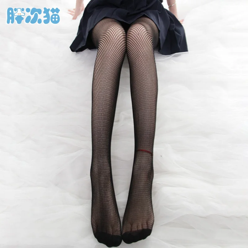 Чулки в сетку черные сексуальные колготки для девочек | Женская одежда