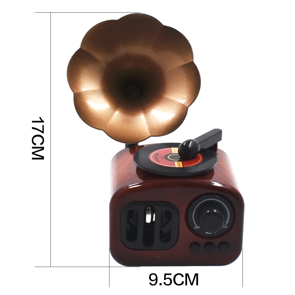 Новогодний подарок 2021 праздничный изысканный ретро фонограф дизайнерская