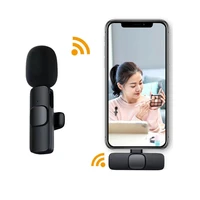 new wireless lavalier microphone portable audio video recording microfone mic for iphone android live gaming mobile phone camera