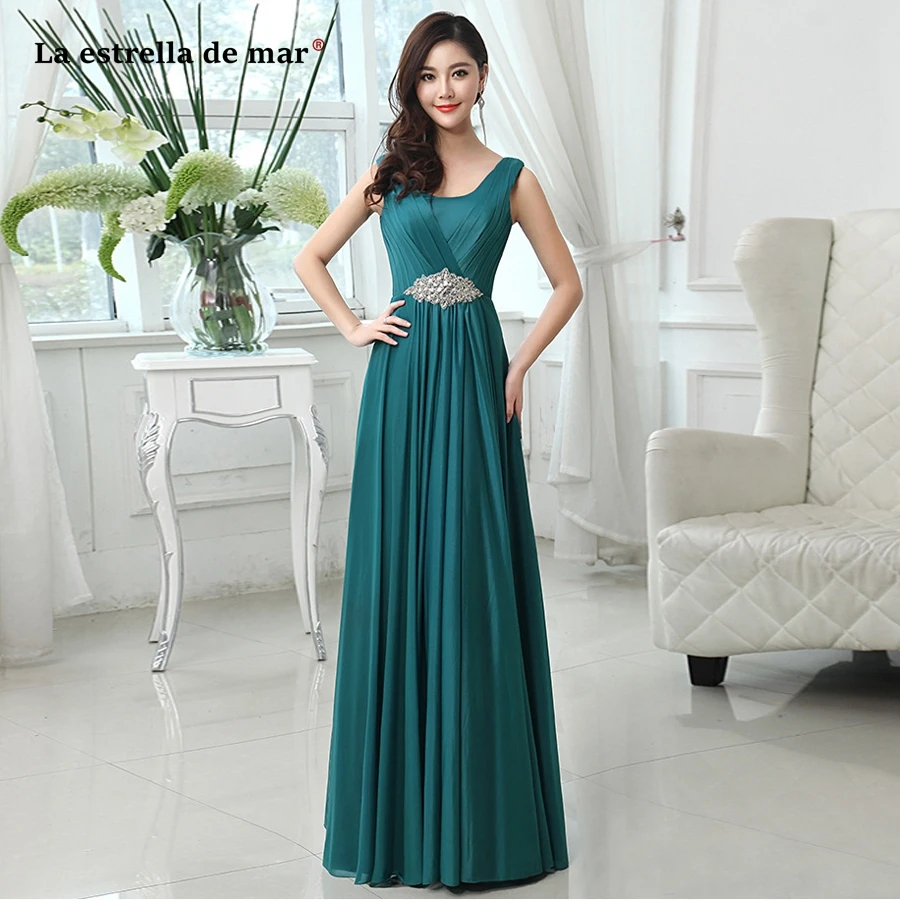 Vestido madrinha2021new шифоновое платье с украшением в виде кристаллов трапециевидной