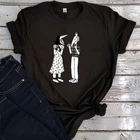 Графическая футболка от Beetlejuice, женские рубашки в стиле Хэллоуина из фильма ужасов, модная женская футболка в стиле Харадзюку, графические футболки на Хэллоуин