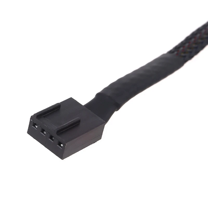

H7JA 40cm 4-Pins Fan CPU Hub 1 to 6 Computer PC Case Chasis Cooler Power Extension Cable Splitter Adapter Controller