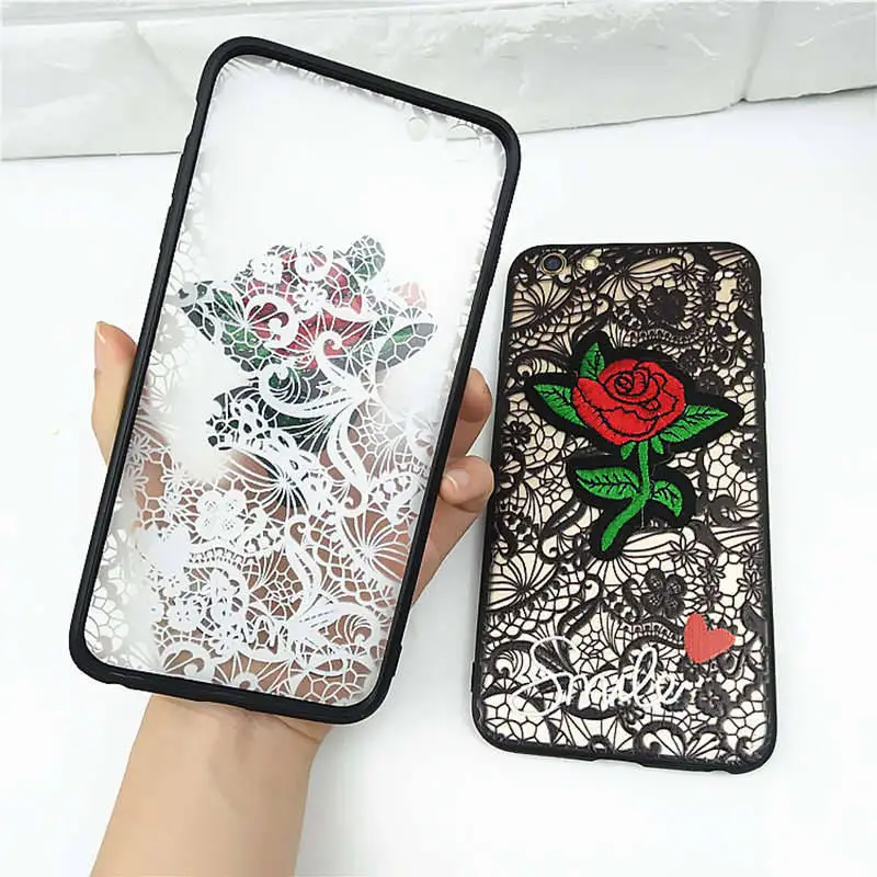 YSW для Xiaomi Redmi Note 3 4 5 4X кружевной чехол Роскошный вышитый жесткий защитный из