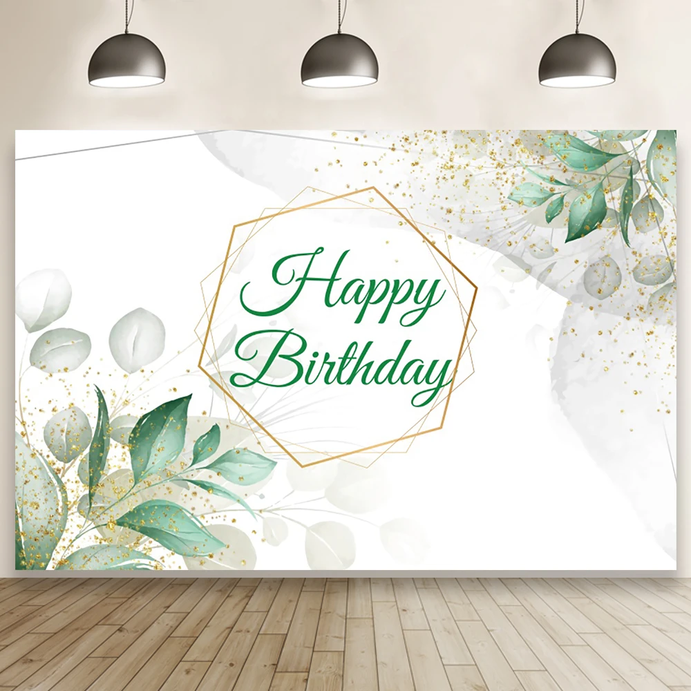 

Белый зеленый лист геометрический Блеск День Рождения фон для студийной фотосъемки Baby Shower вечерние НКА фото фон баннер для киоска
