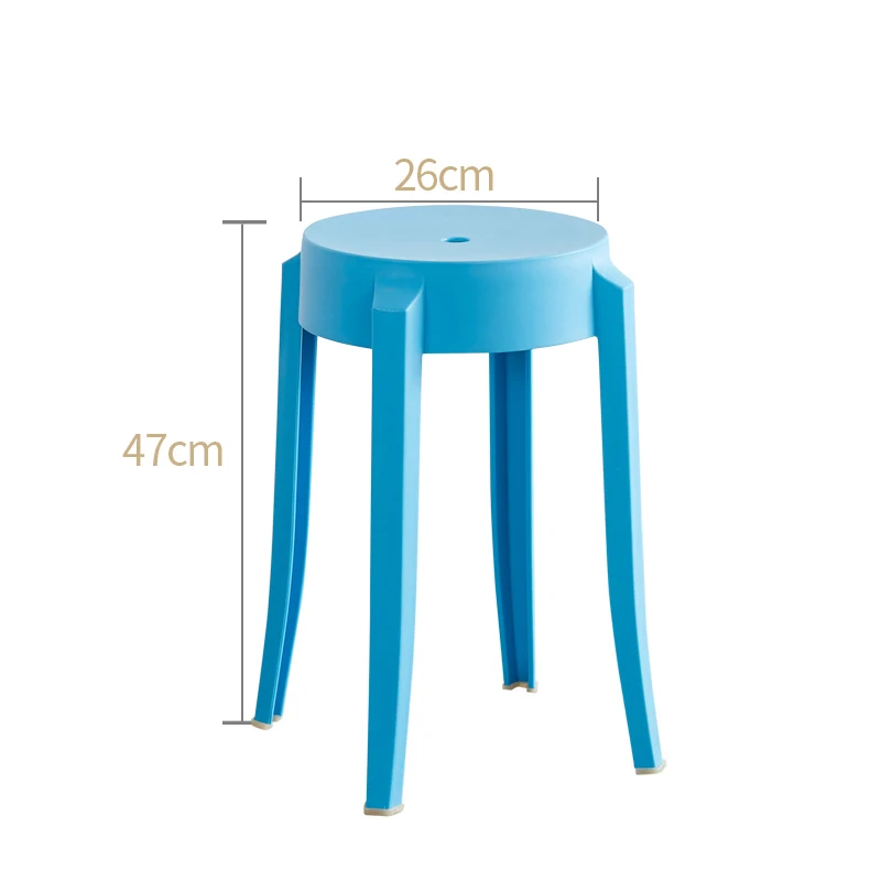Nordic INS Creative Plastic Stool Restaurant for Dining Modern fashion Simple Home Living Room Bedroom Study Round |