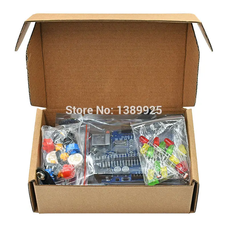 1 компл. Новый Стартовый Комплект UNO R3 мини макетная светодиодный светодиодная