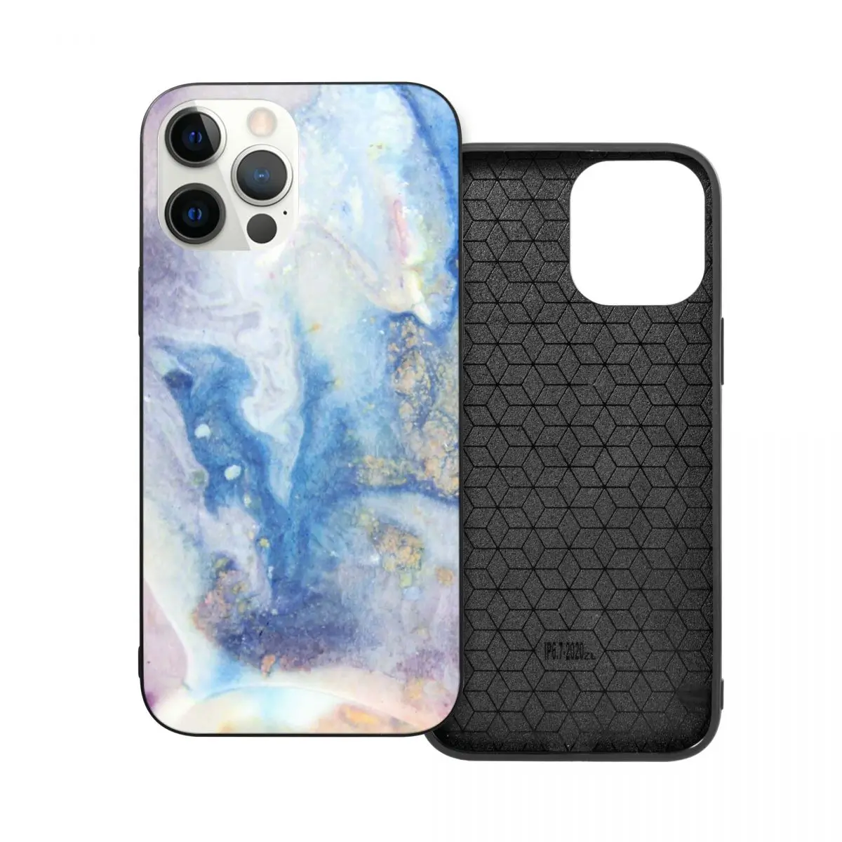 

Moon Marble PC Glass TPU Phone Cover for iPhone 13 12 11 Xs Xr X Pro Max Mini 7 8 Se2 Plus 6 6S