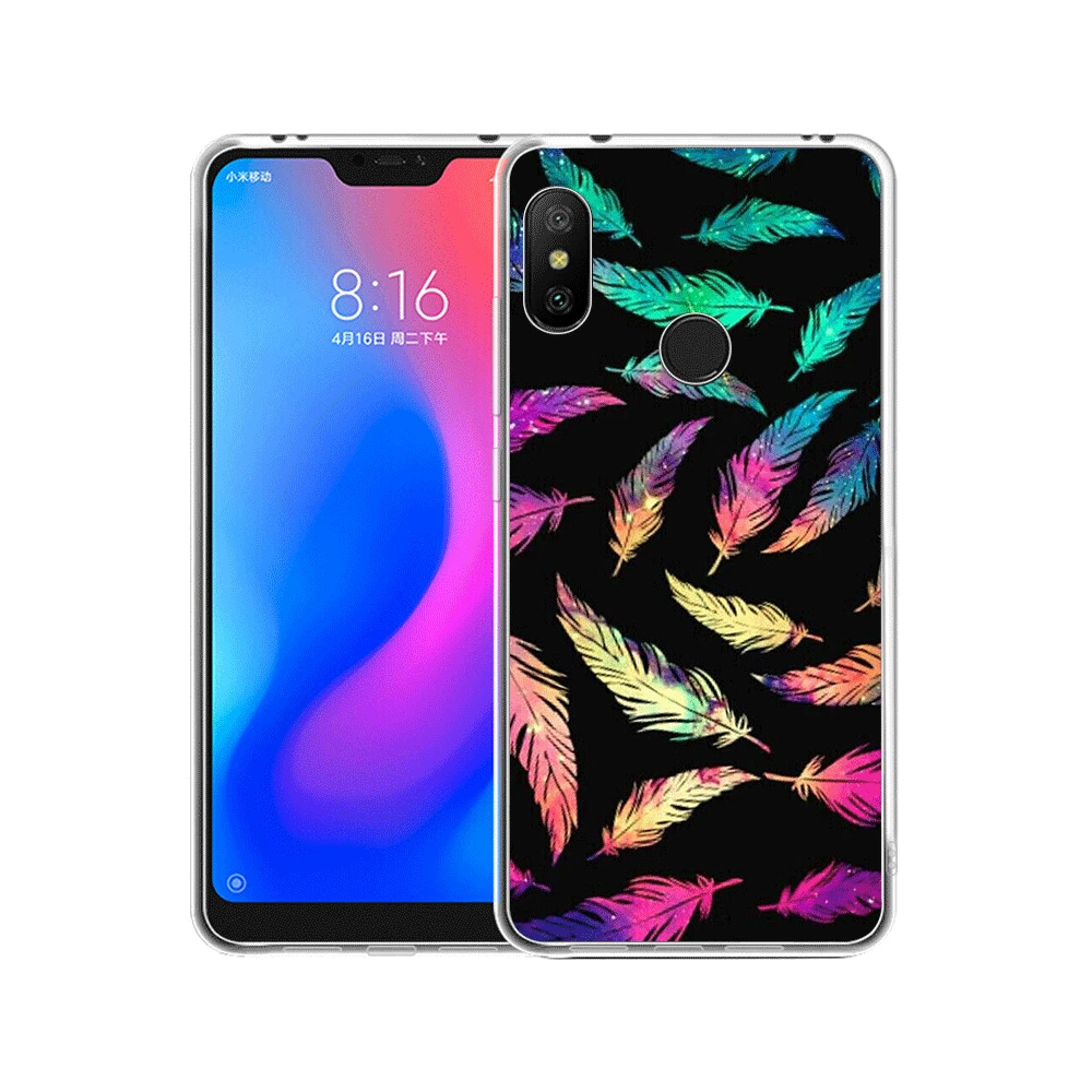 Mobile Phone Case For Xiaomi Redmi Note 4 4X 3 5 6 7 Pro 5A Hard Cover Feather Beautiful | Мобильные телефоны и