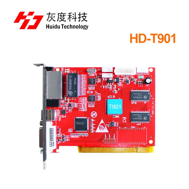 Huidu T901 синхронизация светодиодной отправляющей картой полный цвет p10