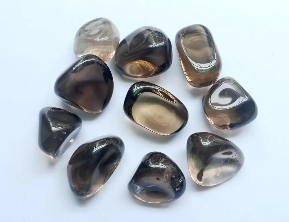 Оптовая продажа 3 шт. 100% натуральный дымчатый кристалл кварцевый камень