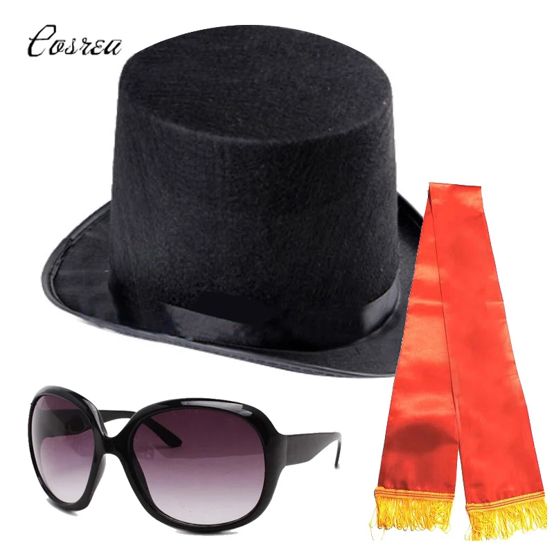 Ghana Dancing Pallbearers Cosplay Costumes Ribbon Funny Dressed Funeral Coffin Black Cap Hat Sunglasses Team Display |
