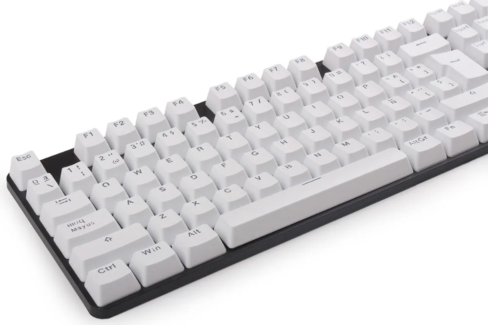 PBT Русский Испанский Французский колпачки для механической клавиатуры MX переключатели DIY Замена прозрачная поддержка светодиодного освещения колпачки