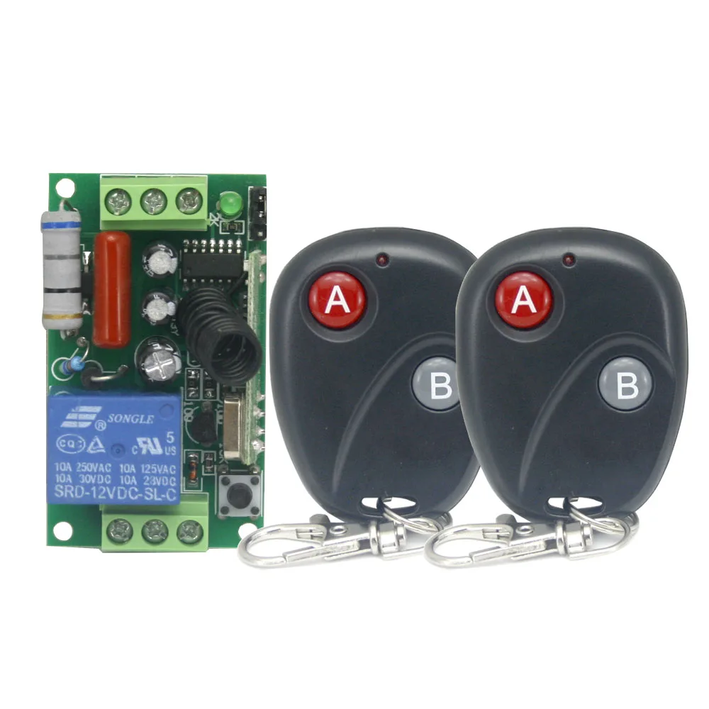 220V 10A 1CH RF Беспроводной дистанционный переключатель светильник выключатель лампы