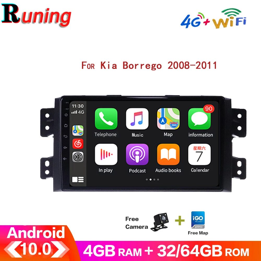 

Car Android Radio Stereo Multimedia Player For Kia Borrego Mohave 2008-2011 Audio Auto Video GPS Navigation Head Unit No 2 Din