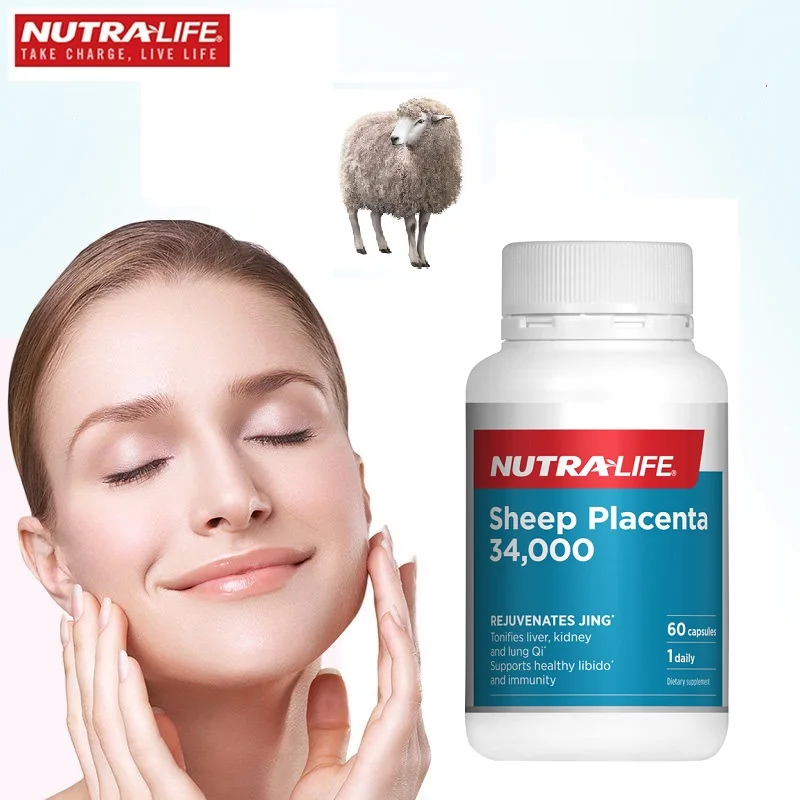 

Nutra Life Sheep Placenta 34000mg Capsules Anti Wrinkles Women Health Dietary Supplement Protein Amino Acids Wellness Vitality