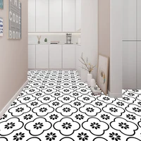 Self-Adhesive Tile Sticker DIY Bathroom Kitchen Living Room Floor Wall Decoration Waterproof Non-Slip Matte Decal Paper