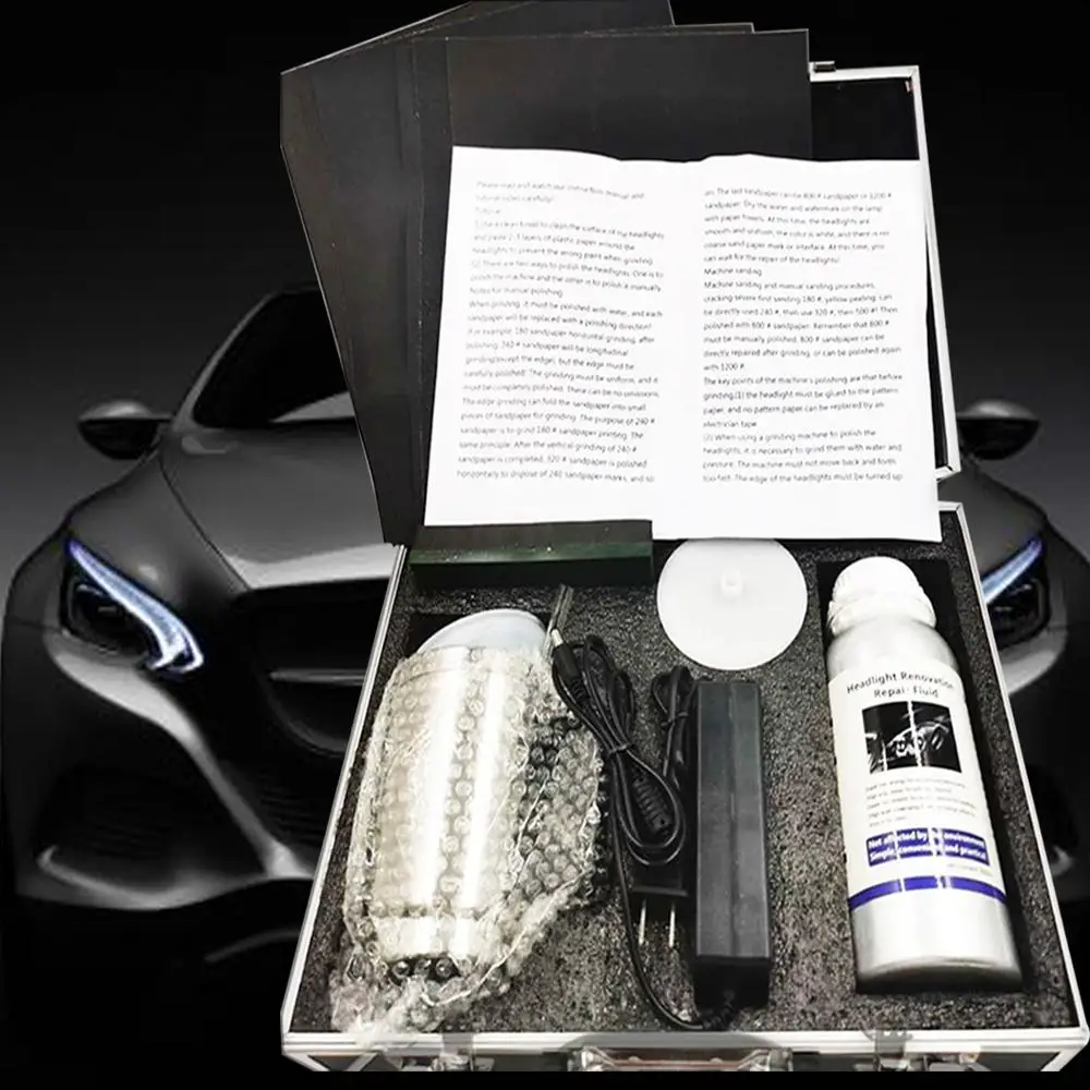Набор для ремонта автомобильных фар полировка автомобилей ремонт очистка