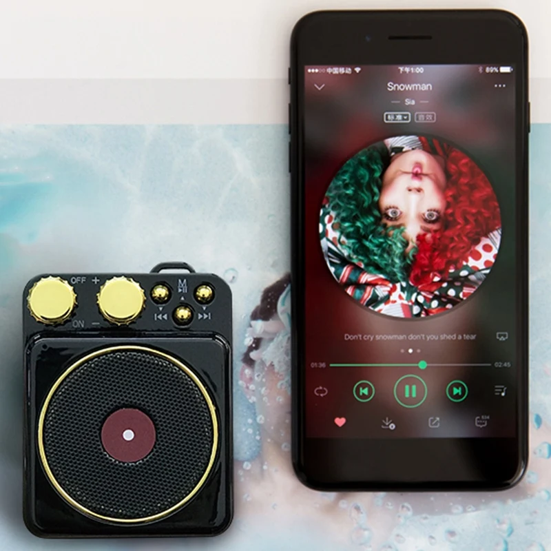 Портативная Bluetooth Колонка в европейском ретро стиле с поддержкой TF