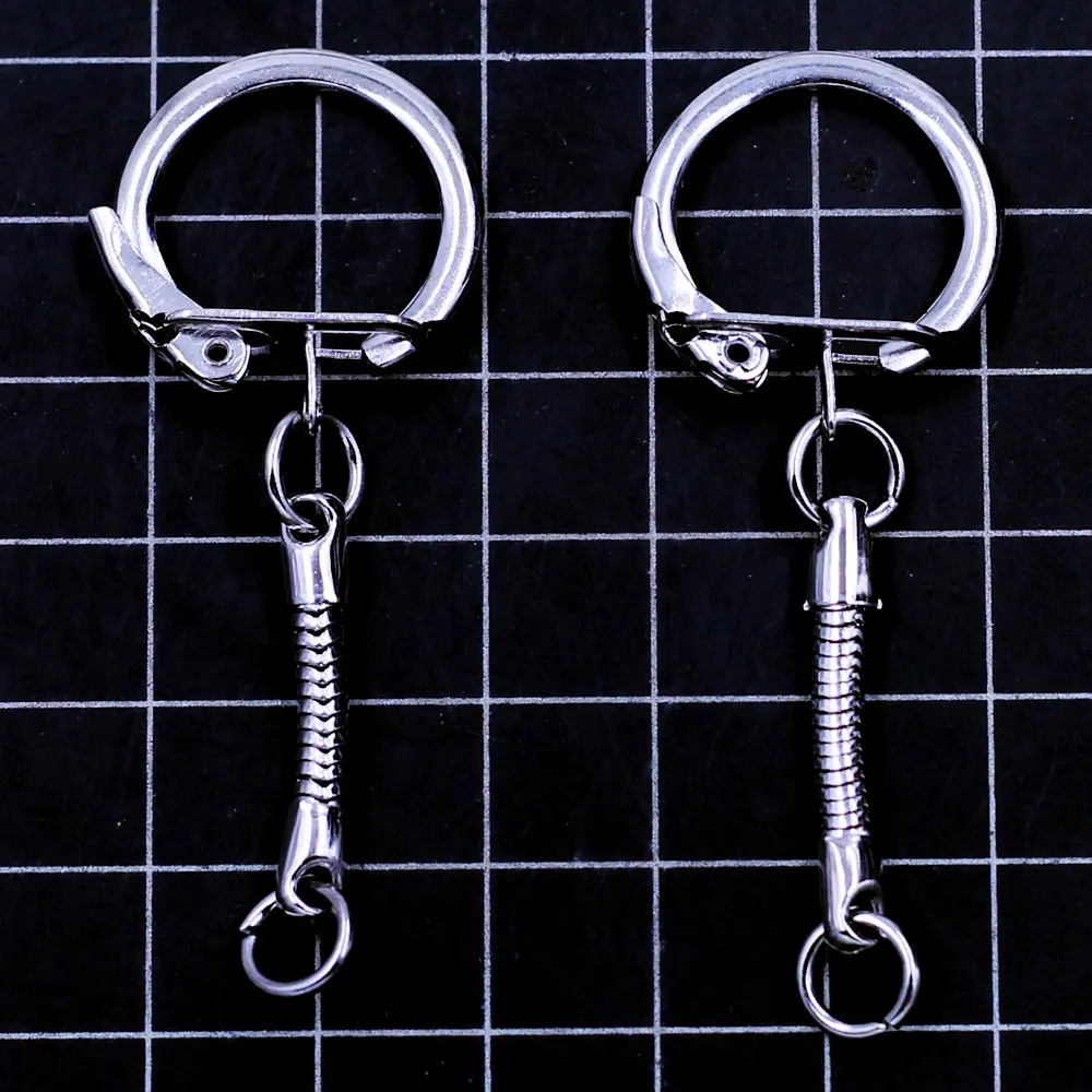 Брелок для ключей Змея 20 шт. металлический хромированный Подходит европейских