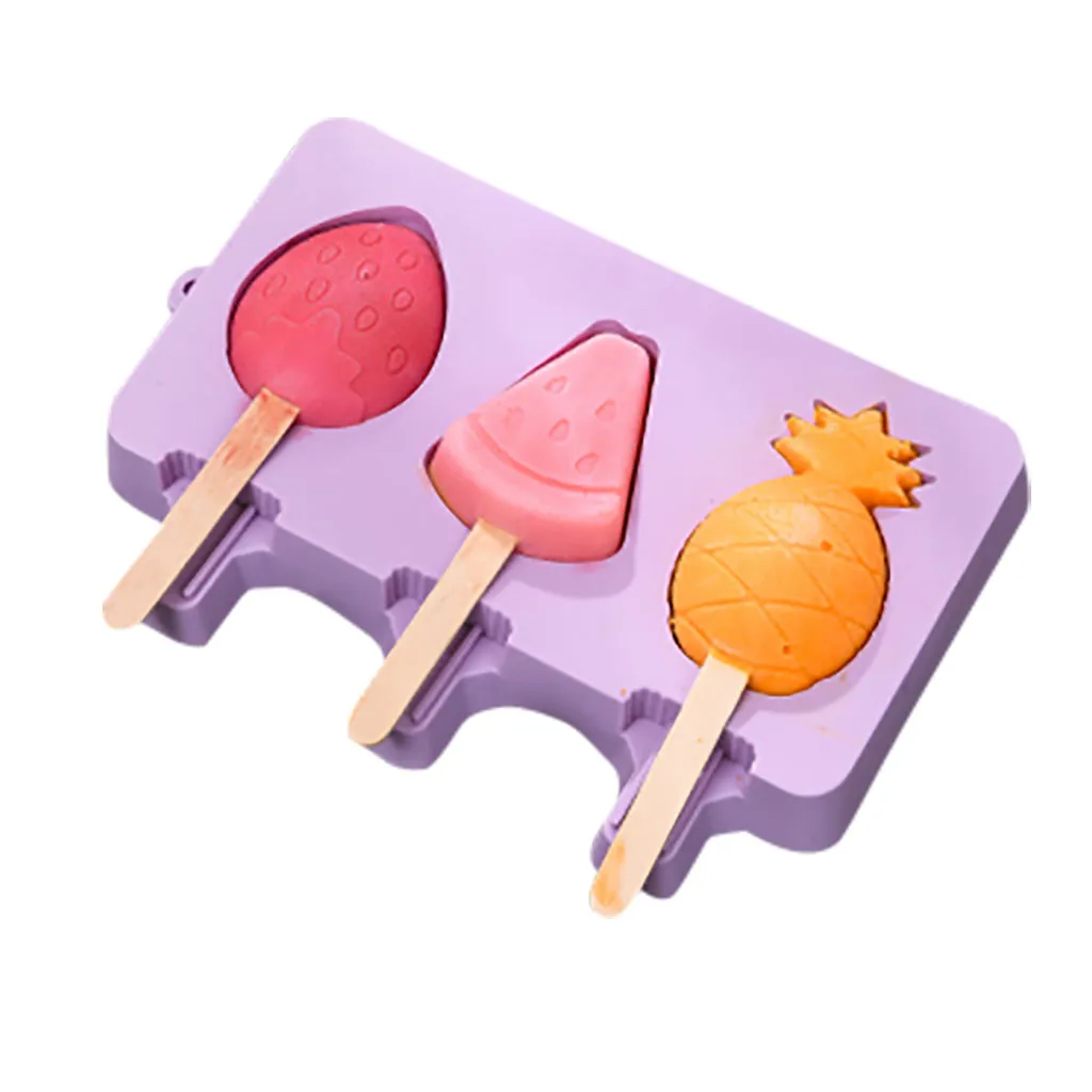 Летняя мультяшная форма для мороженого домашняя силиконовая формы ручной работы