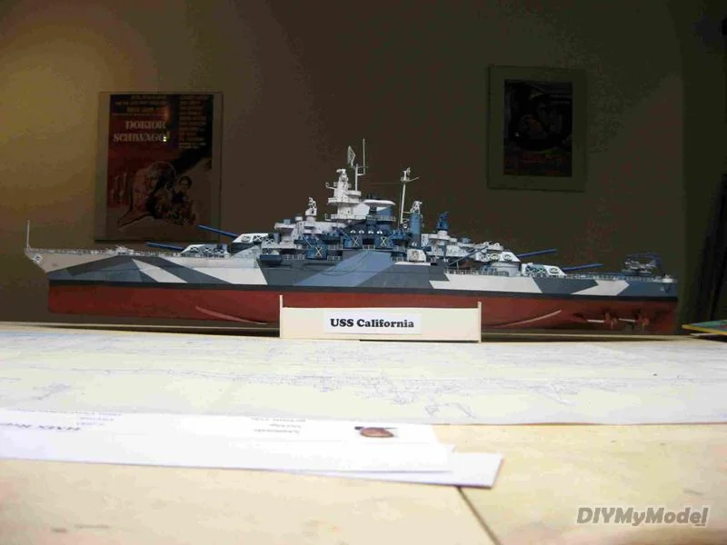 DIYMyModeI-rompecabezas de la pel&iacute;cula, modelo de papel artesanal de la clase de los EE. UU., pel&iacute;cula, regalo-1