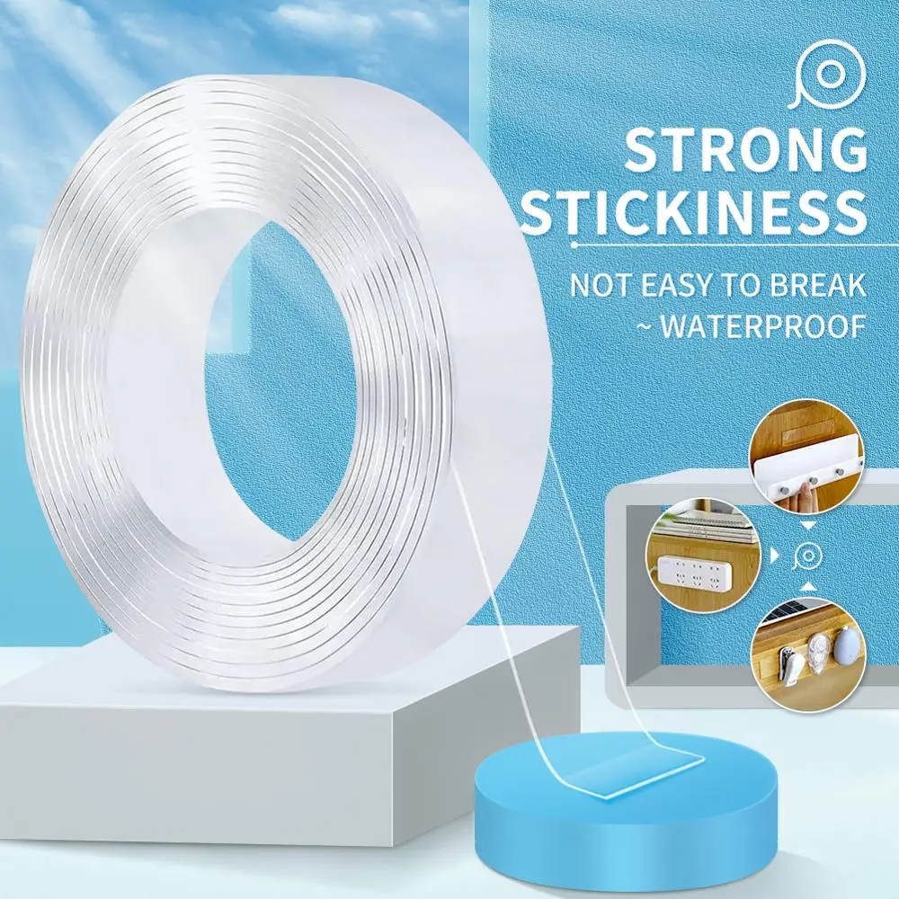 

New Transparent Nano Tape Washable Reusable Double-Sided Tape Multipurpose Nano-Adhesive Tape No Trace Washed Fixing Tools