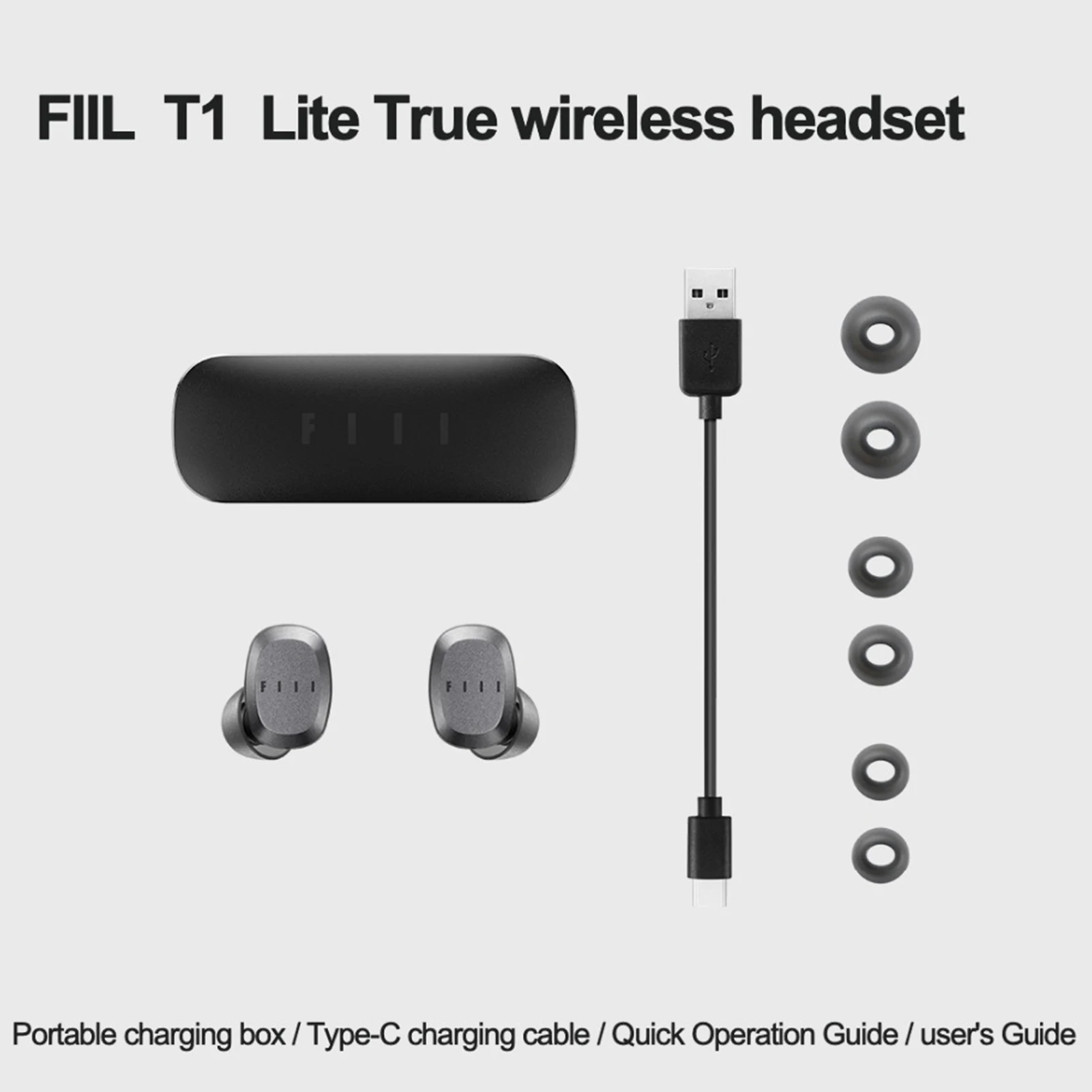 

TWS-наушники QueenAcc FIIL T1 Lite, Bluetooth 5,2, IPX7, с микрофоном
