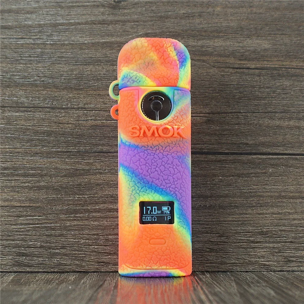 hot sale black luminous soft gel rubber silicone cover case for smok novo4 bag protector for smok novo 4 free global shipping