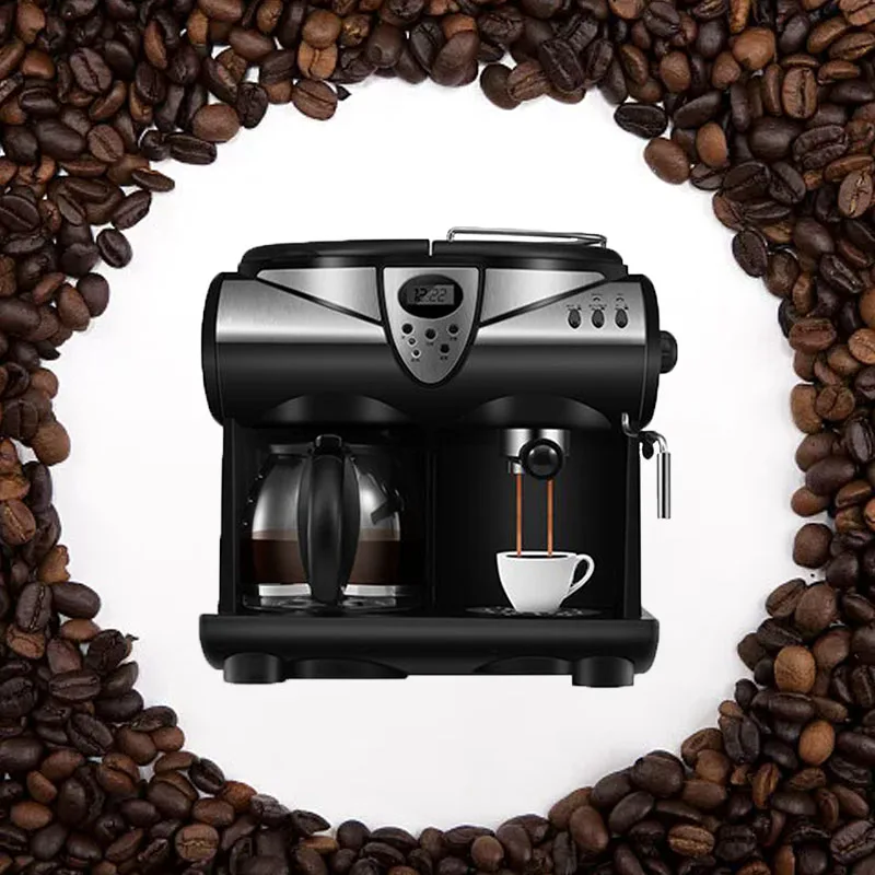 

Donlim DL-KF7001 American Espresso Machine Small commercial Italian full semi automatic milk foam for home use 220v