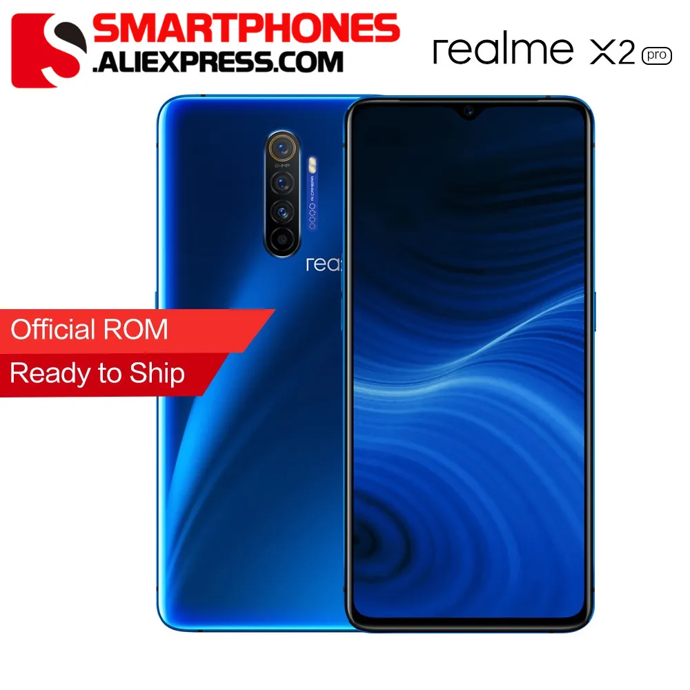 Realme X2 Pro X 2 6 5 дюйма Snapdragon 855 плюс 64 мегапиксельная четырехъядерная камера NFC полный
