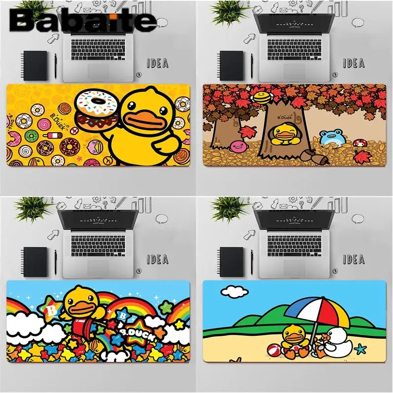

Высококачественный большой коврик для мыши Babaite с милым забавным утенком, компьютерный коврик, бесплатная доставка, большой коврик для мыши...