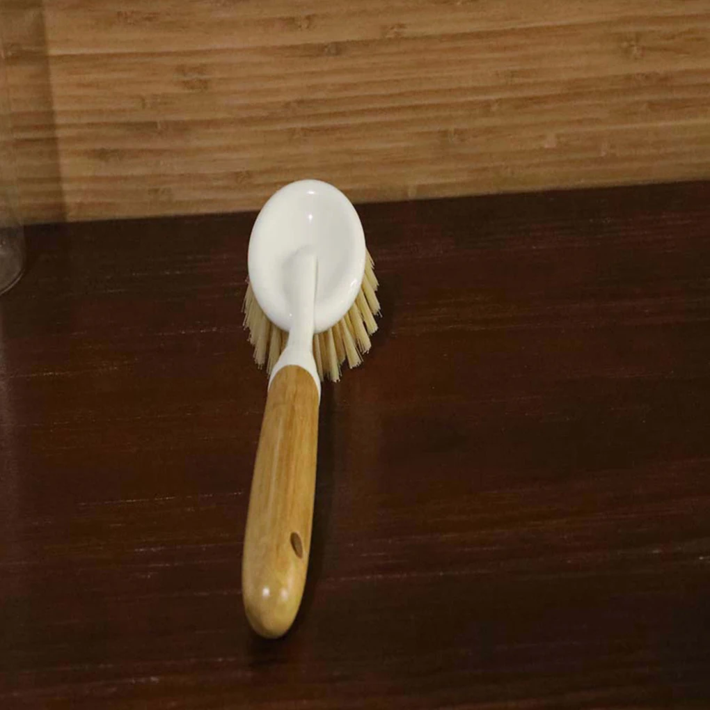 Деревянная ручка щетка для мытья посуды миски скруббер кухонные принадлежности