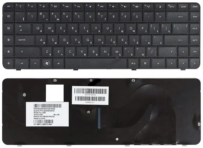 Клавиатура для HP G56 G62 Compaq Presario CQ56 CQ62 AEAX6700310 | Компьютеры и офис