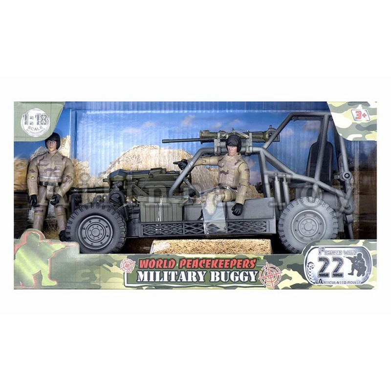 

World Peacekeepers 1/18 Action Figure Military Buggy With 2 Soldiers Anime Model For Gift Free Shipping