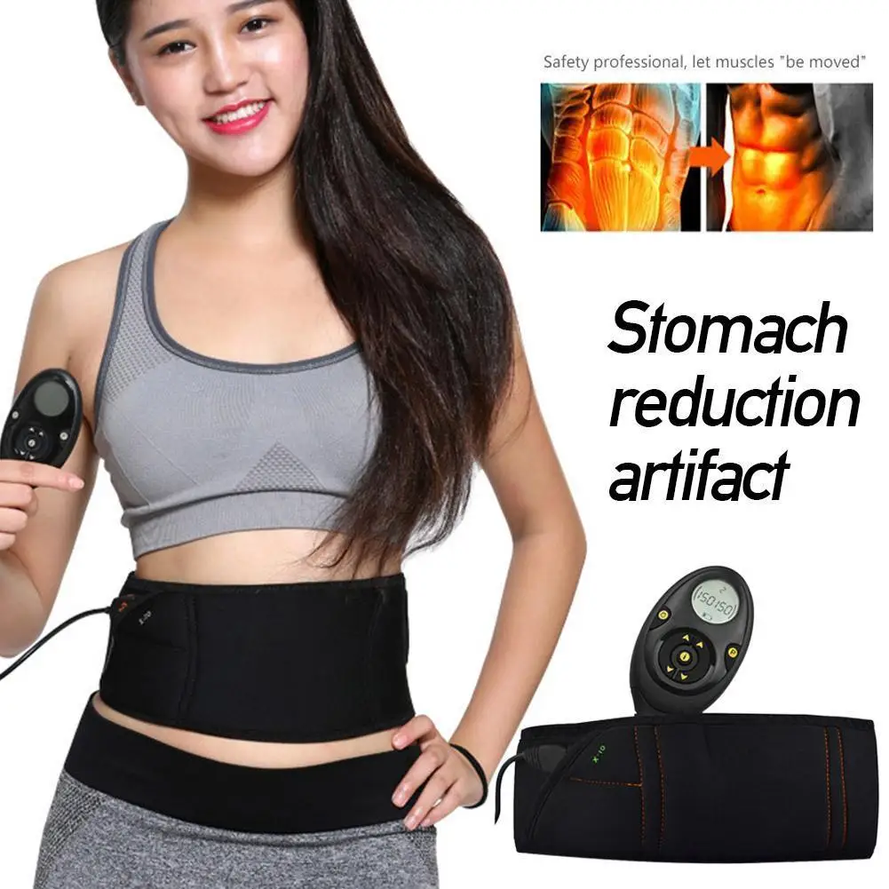 Тренажер для мышц брюшного пресса Электрический пояс похудения тренажер стикер