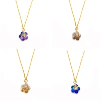 natural stone crystal necklace ladies pendant necklace pendant chain star shape color faceted candy color jewelry accessories