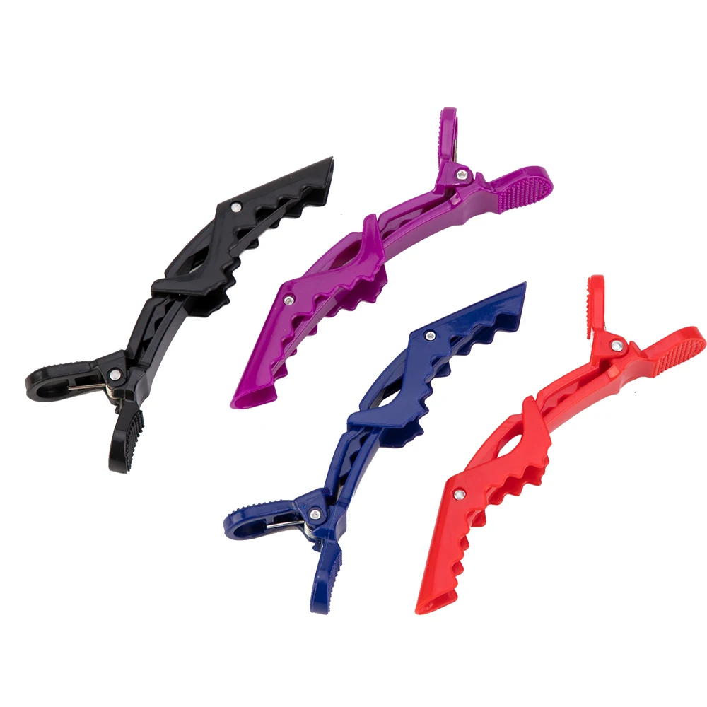 6 шт./партия Профессиональный зажим для волос аллигатора женщин пластиковая