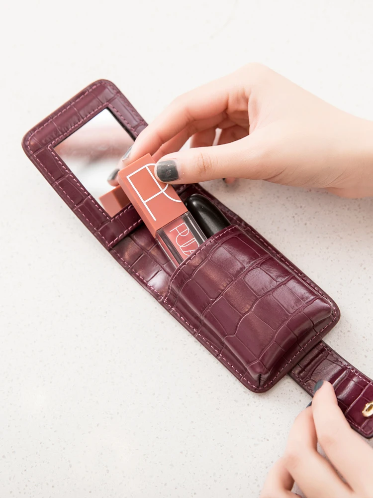 Новый маленький кошелек для губной помады NYHED с зеркалом модные женские Мини