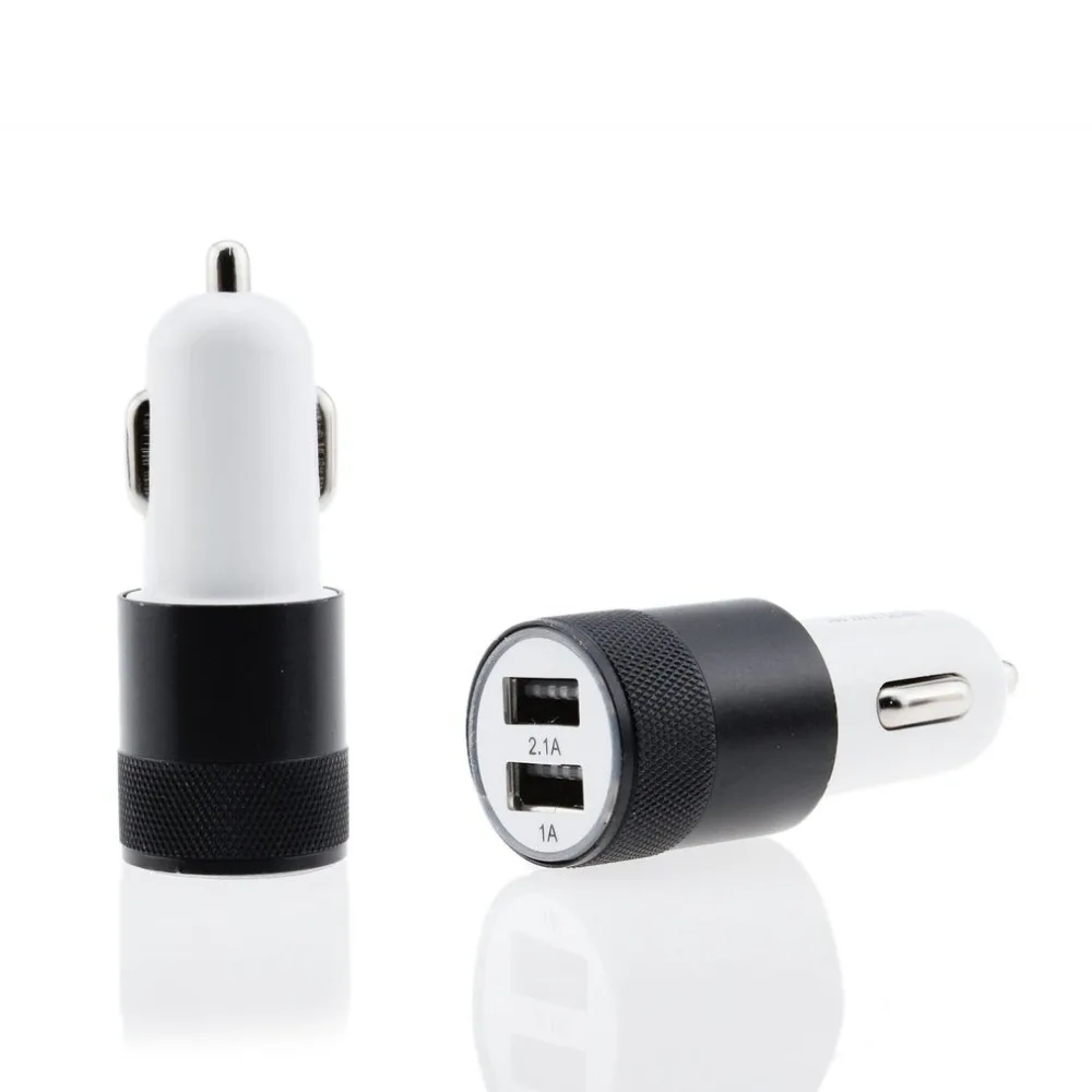 

Автомобильное зарядное устройство 2,1 а с двумя USB-портами, 5 цветов