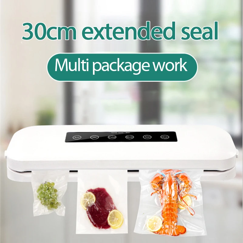 

Automatic Vacuum Sealer Food Preservation Vacuum Packaging Machine Portable Sealer Bag Clips Household Sealing Machine