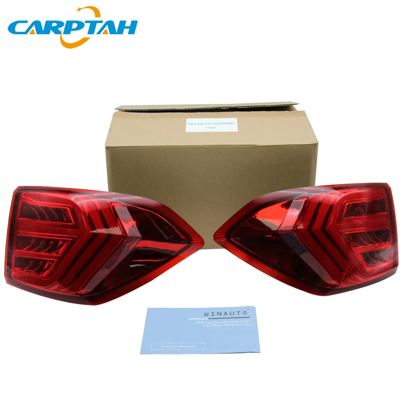 

Car Styling Taillight Tail Lights For Ford Ecosport 2013 - 2019 Rear Lamp DRL + Turn Signal + Brake + Reverse LED lights