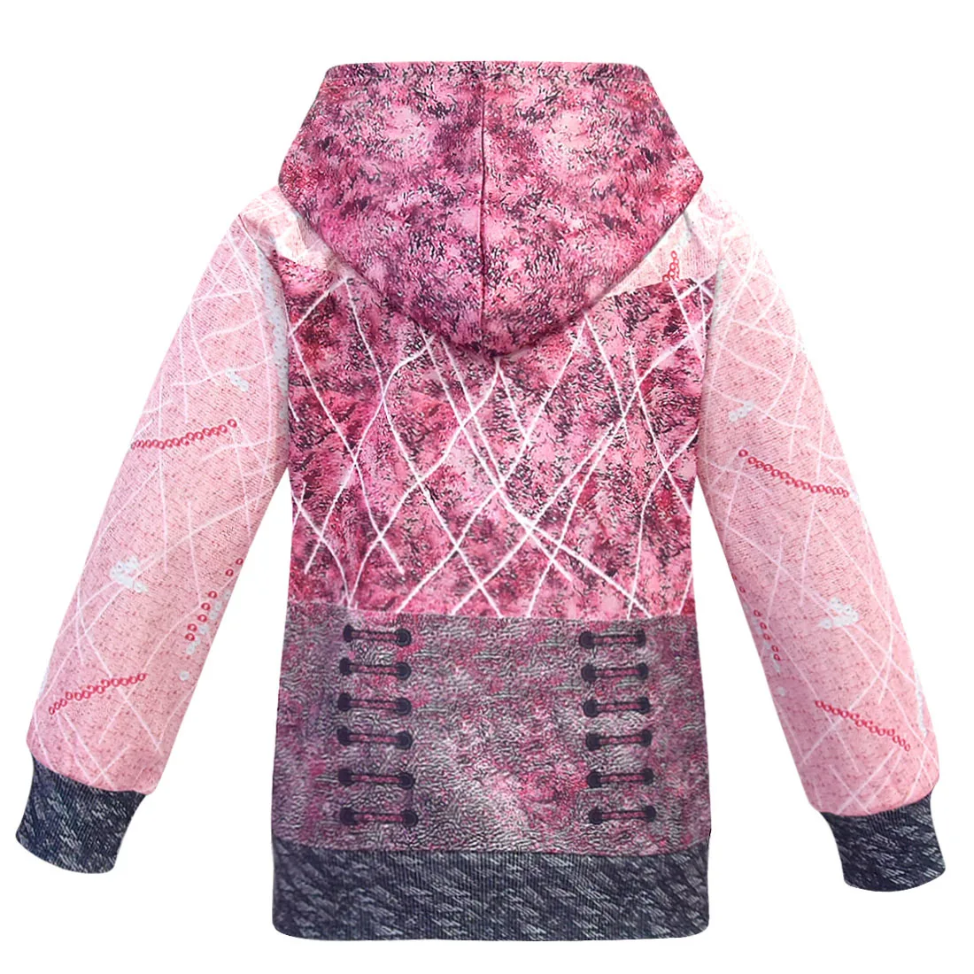 Весна и осень Descendants3 рубашки на молнии для девочек старшего возраста пальто с