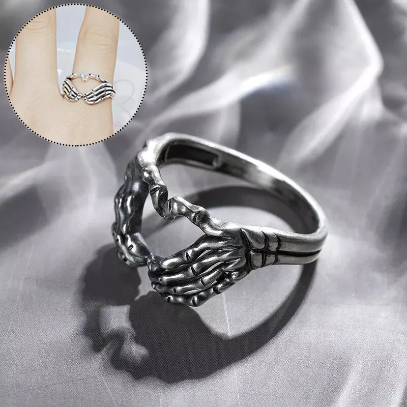 

Stylish Retro Ring Love Gesture Temperamental Ring For Women Men Simple All-match Unique Trendy Couple Ring Charm Gift 2021 New