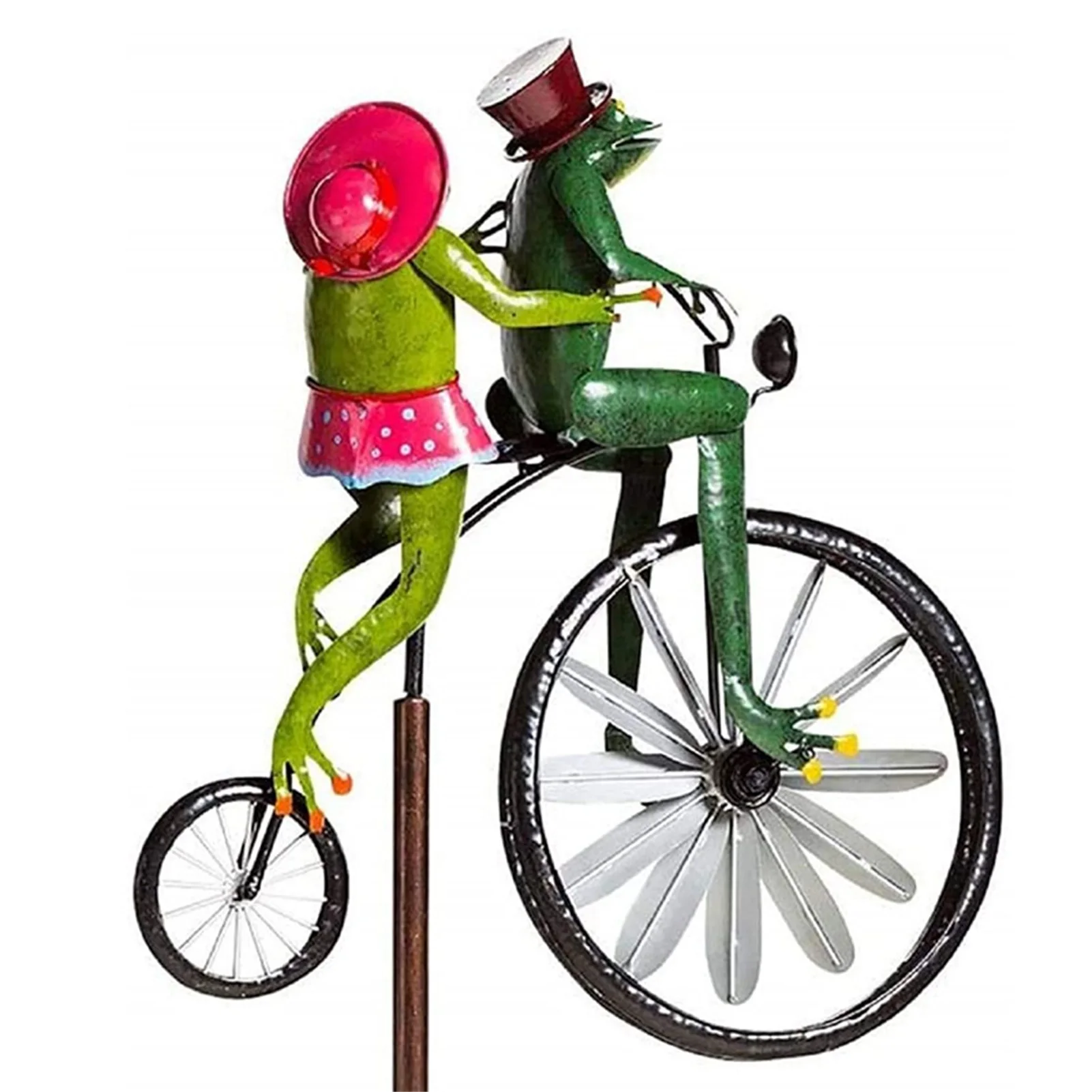 Винтажный велосипедный металлический Спиннер мельница для сада в виде животного