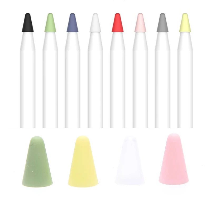 

8PCS Capacitive Pen Stylus Touch Pen Nib Case Soft Silicone Protective Case