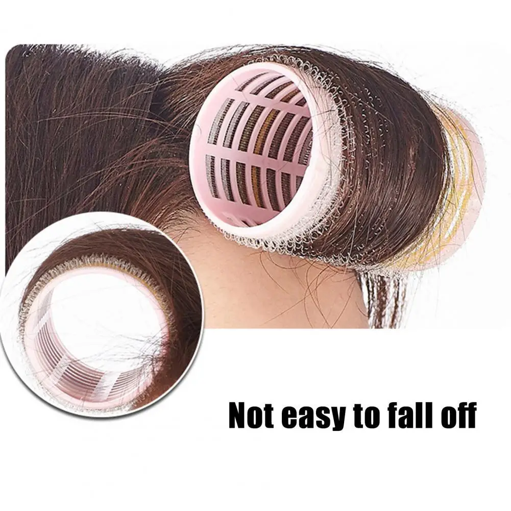 

6Pcs/Set Bang Roller Elastic Natural Effect Artificial Magic Volume Big Wavy Buckle Curly Hair Roller for Female