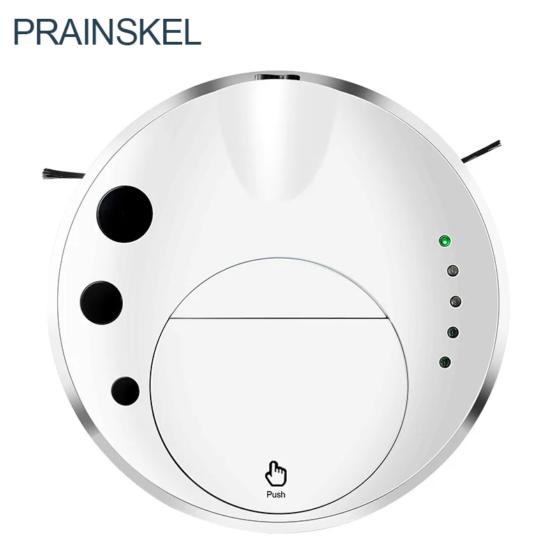 Умный робот пылесос Prainskel с автоматической зарядкой для дома и влажной уборки