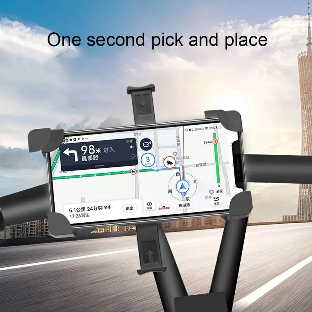 motorcycle bicycle moto bike phone navigation holder support handlebar rearview mirror mount clip bracket for mobile cellphone free global shipping