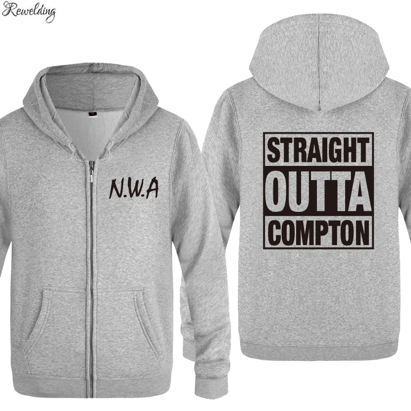 Straight Outta Compton надпись NWA Рок Рэп худи для мужчин модные мужские флисовые куртки с